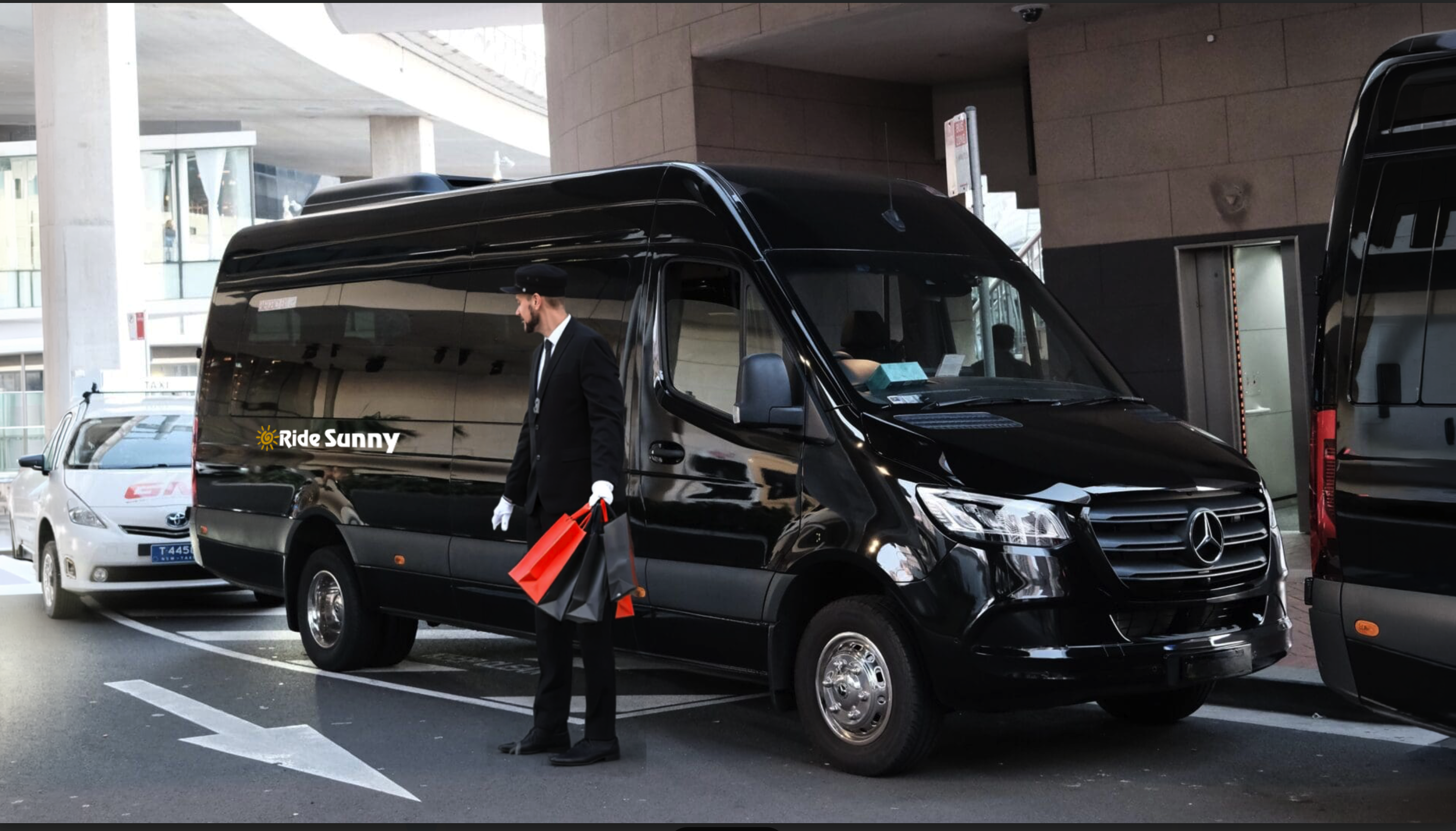 Luxury chauffeur service with Mercedes Sprinter